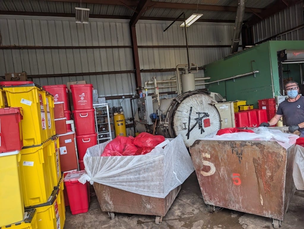 IPS HazMat team providing licensed medical waste disposal